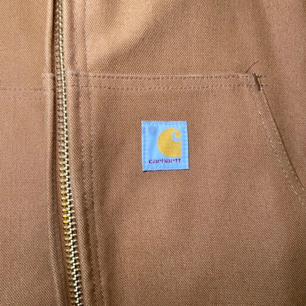 Carhartt OJ0140-M Loose Fit Active Jacket 2XL Brown Duck Quilt Lined USA Work
